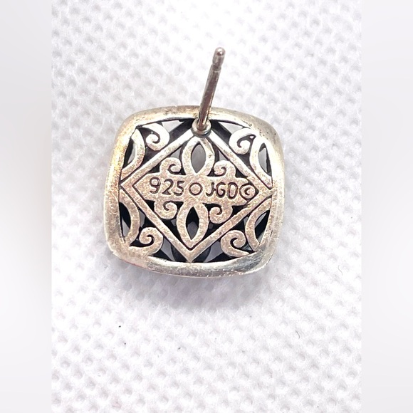 Janice Girardi Sterling Silver Earrings w Flor de Lis Design; Marked 925 JDG! - Picture 8 of 13